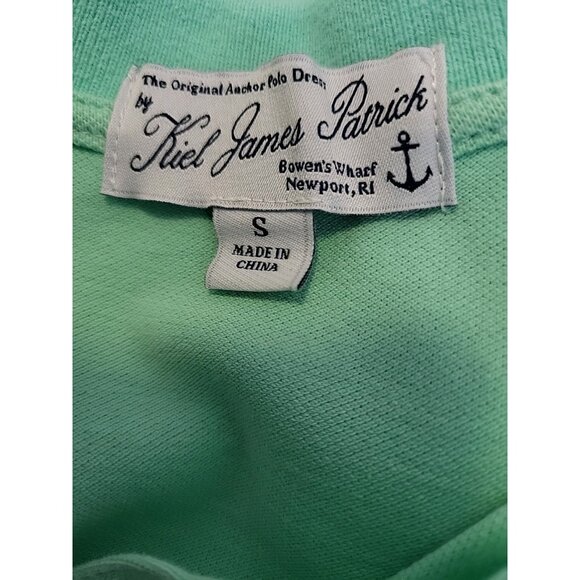 Keil James Patrick Anchor Polo Short Dress Nautical Green Small - Picture 7 of 7